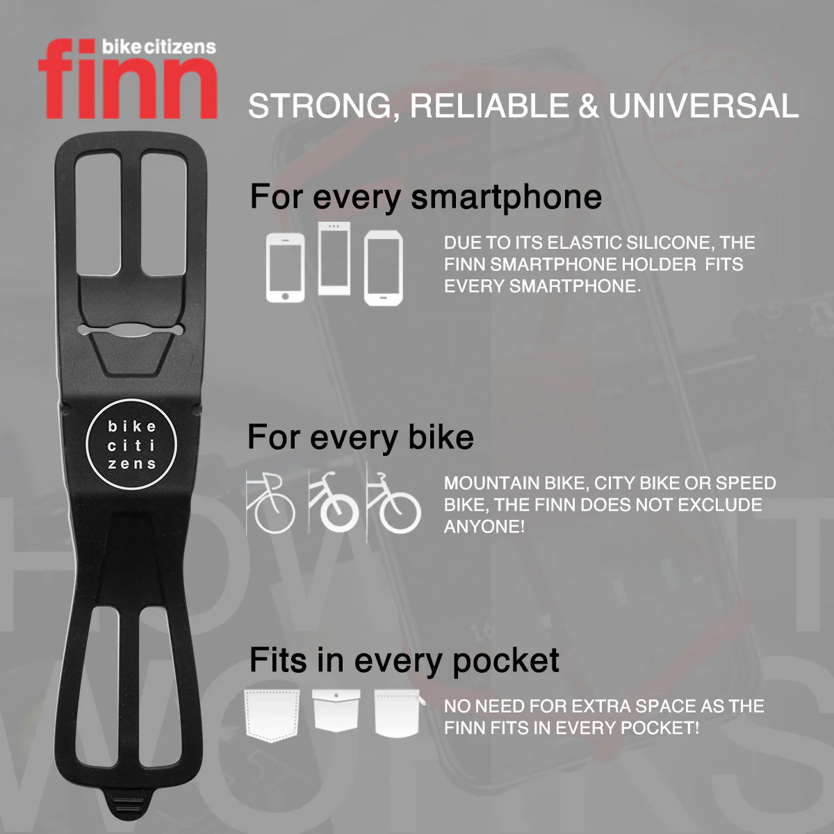 FINN - Universal Bicycle Phone Mount - Pink - Image 5