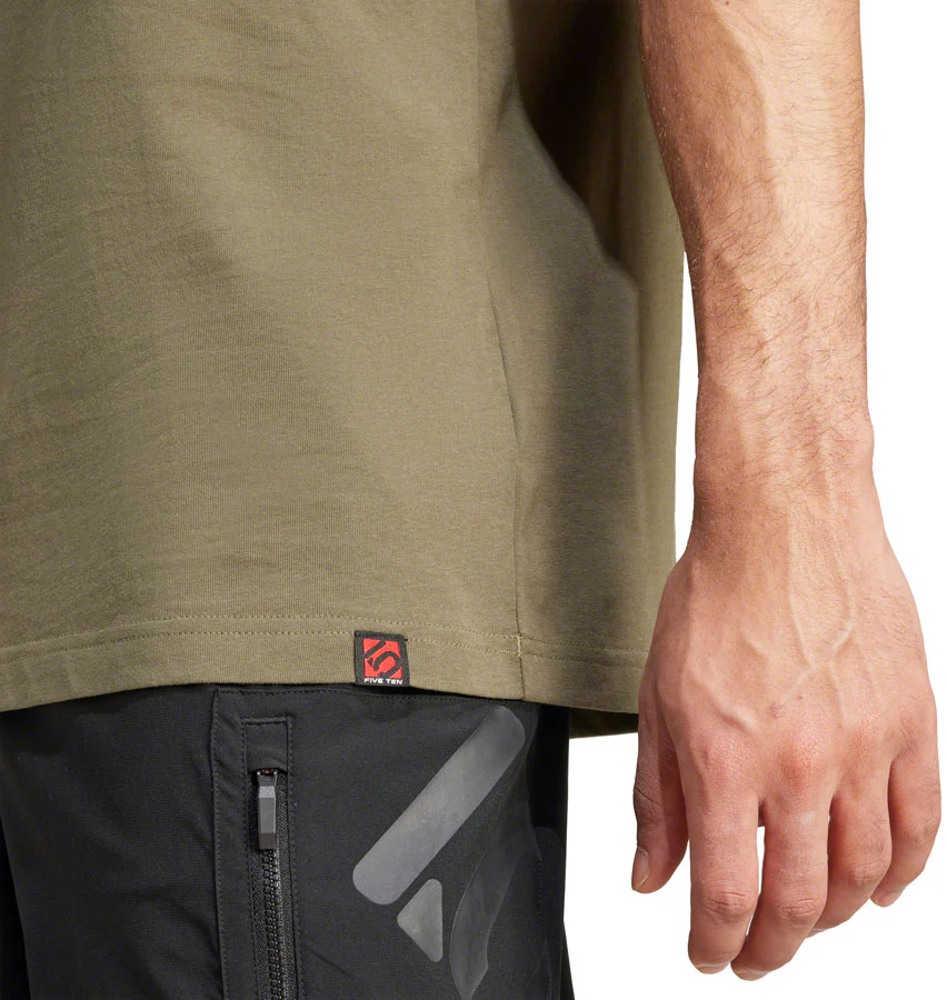 Five Ten Botb T-Shirt - Olive Strata Mens Large - Image 4