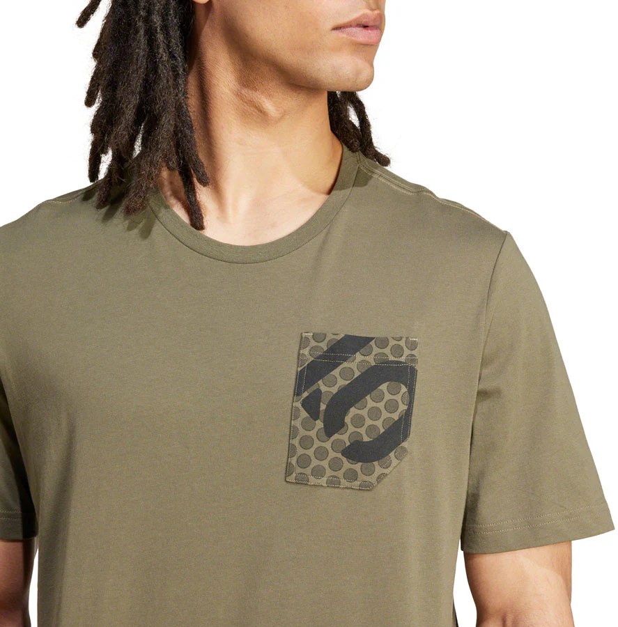 Five Ten Botb T-Shirt - Olive Strata Mens X-Large - Image 3
