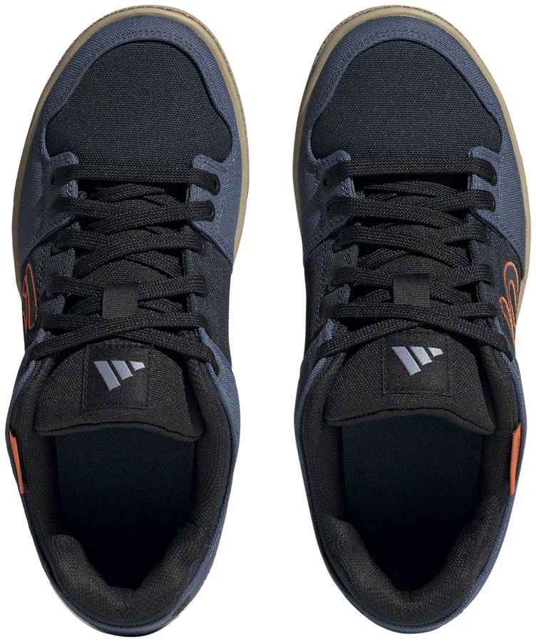 Five Ten Freerider Canvas Flat Shoes - Mens Core Legend Ink/Wonder Steel/Impact Orange 8 - Image 3