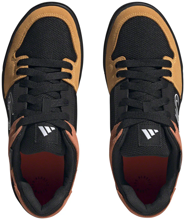 Five Ten Freerider Flat Shoes - Mens Core Black/Ftwr White/Impact Orange 9 - Image 3