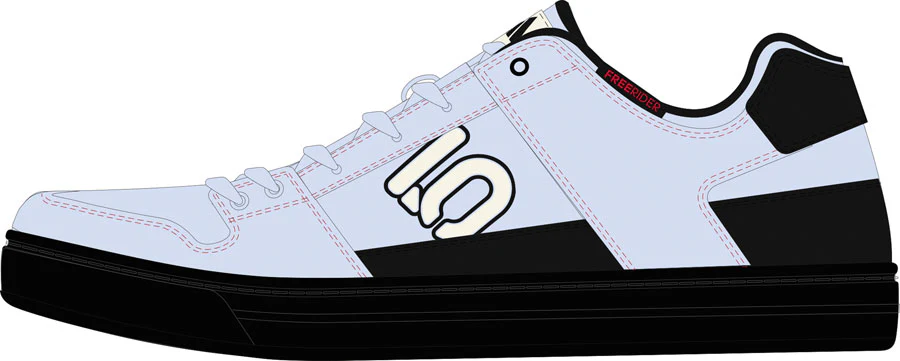 Five Ten Freerider Flat Shoes - Women's Crystal Sky/Off White/Core Black 6