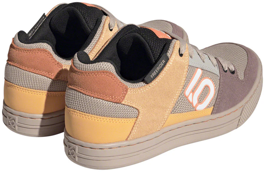 Five Ten Freerider Flat Shoes - Womens Wonder Taupe/Ftwr White/Acid Orange 7.5 - Image 2