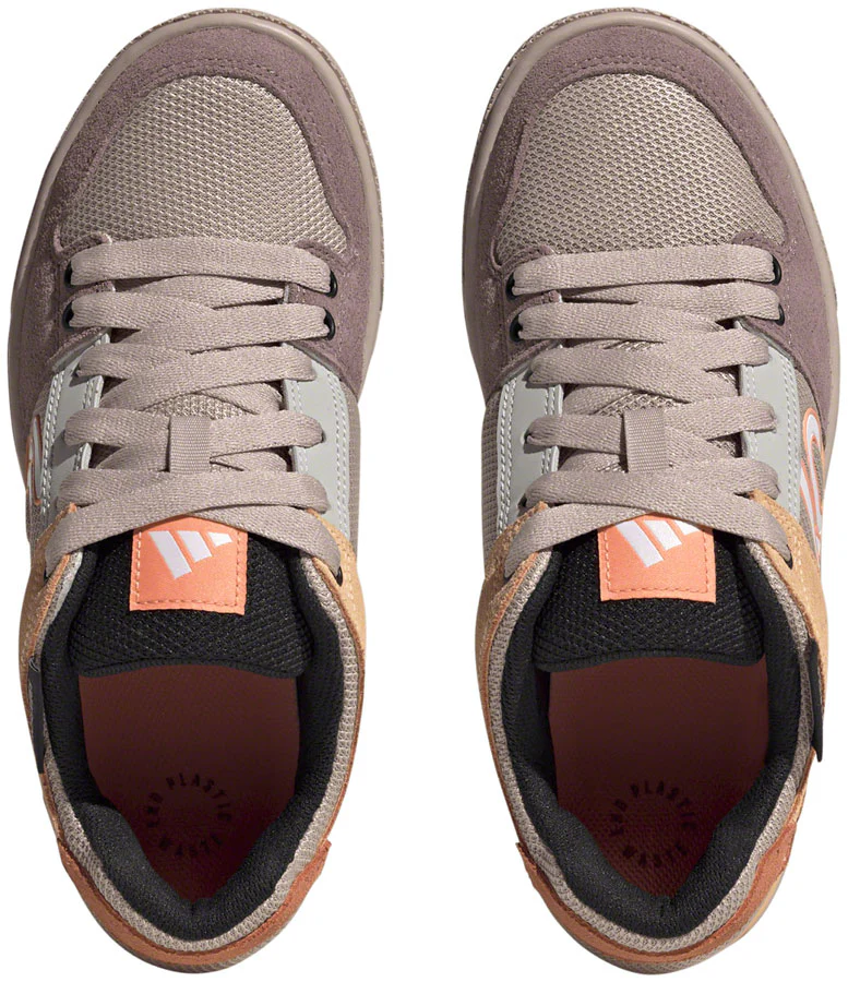 Five Ten Freerider Flat Shoes - Womens Wonder Taupe/Ftwr White/Acid Orange 7.5 - Image 3