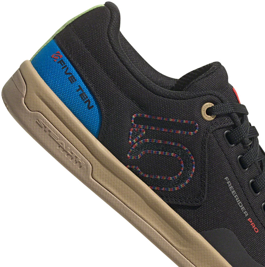 Five Ten Freerider Pro Canvas Flat Shoes - Mens Core BLK/Carbon/Pulse Lime 8.5 - Image 4