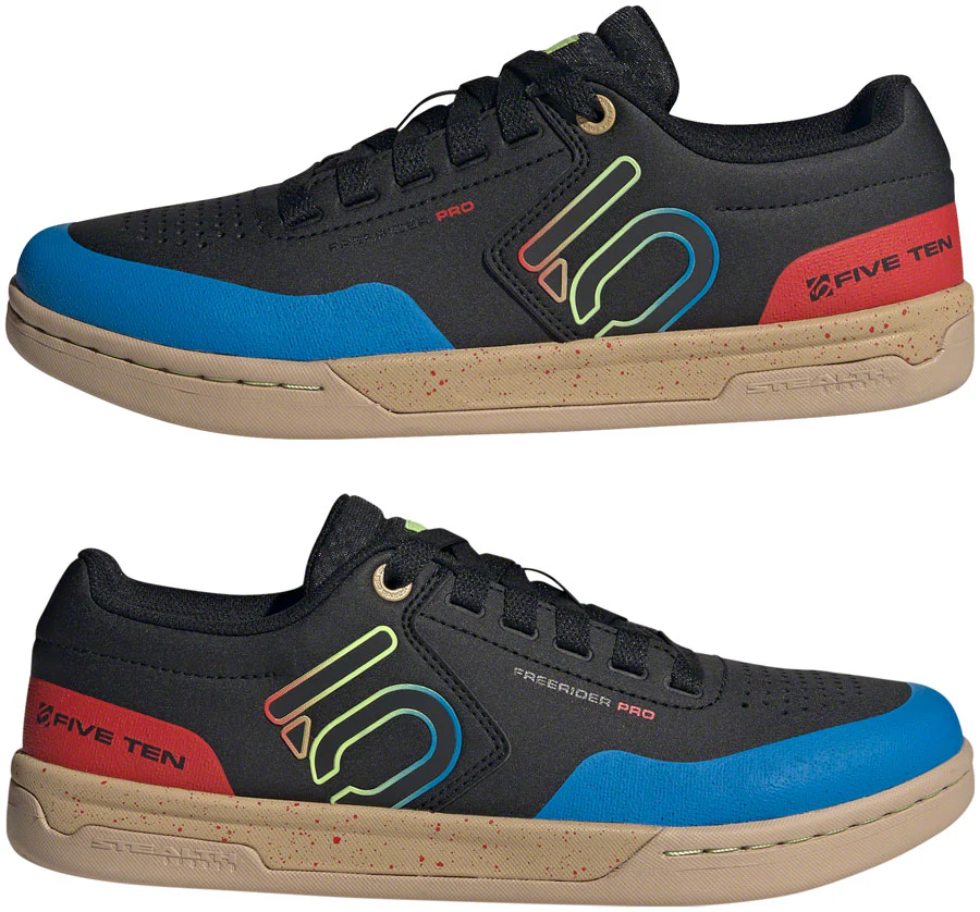 Five Ten Freerider Pro Flat Shoes - Mens Core Black/Carbon/Pulse Lime 7 - Image 2