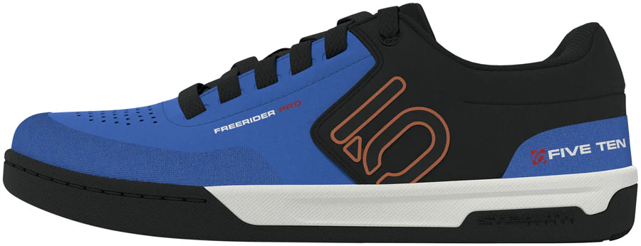 Five Ten Freerider Pro Flat Shoes - Men's Core Black/Pure Orange/Ray Blue 12