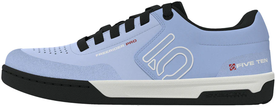 Five Ten Freerider Pro Flat Shoes - Women's Crystal Sky/Off White/Glow Blue 8.5