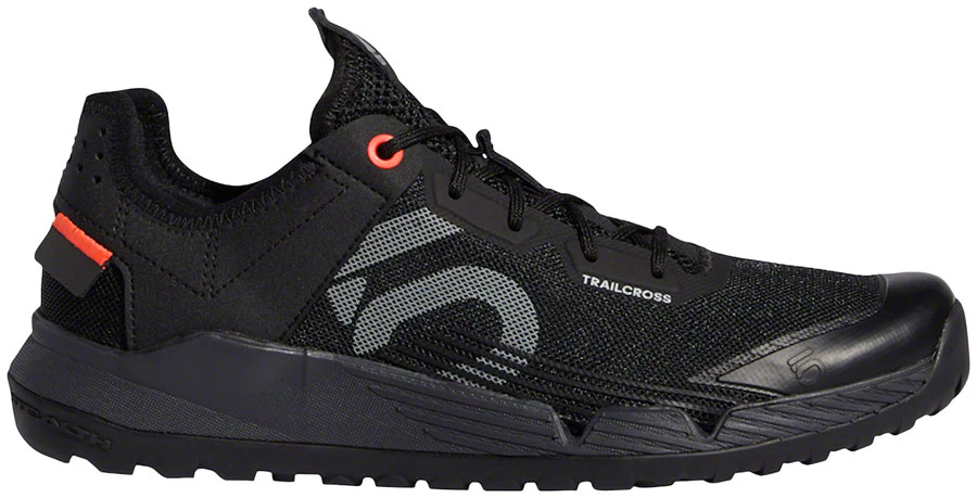 Five Ten Trailcross LT Flat Shoes  -  Womens Core BLK / Gray Two / Solar Red 8 - Image 2