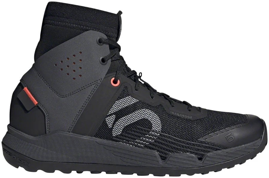 Five Ten Trailcross Mid Pro Flat Shoes - Mens Core BLK / Gray Two / Solar Red 8.5 - Image 2