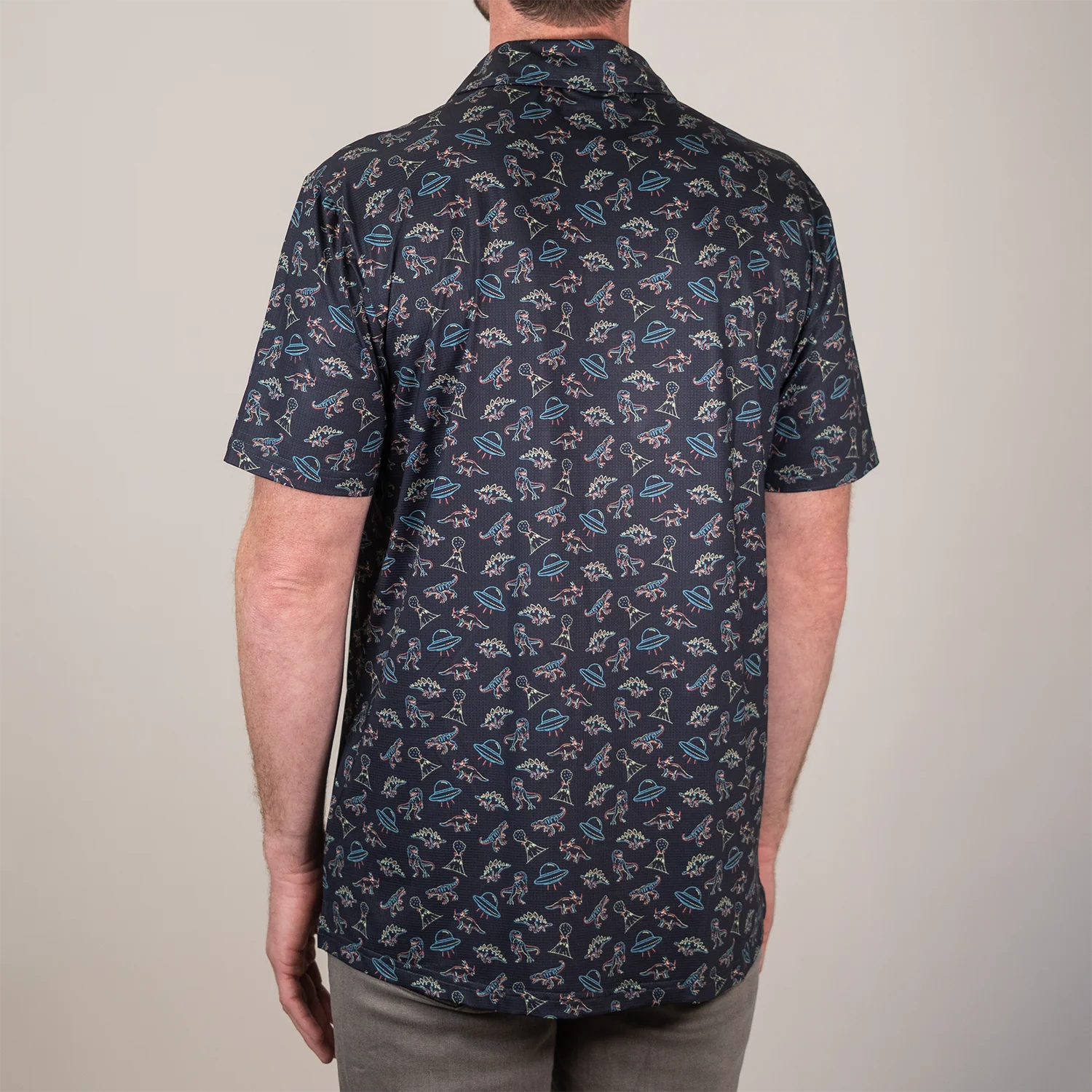 FlexGRID Button Up - UFO Dinos - Image 4
