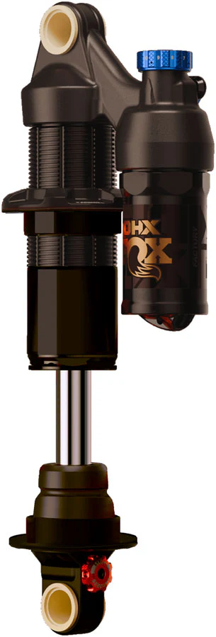 FOX DHX Factory Rear Shock - Metric 230 x 60 mm 2-Position Lever Hard Chromoly Stanchion BLK