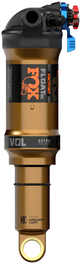 FOX Float SL Factory Rear Shock - Trunnion Metric 165 x 42.5 mm EVOL SV 3-Position Adj BLK/Kashima Coat - Image 3