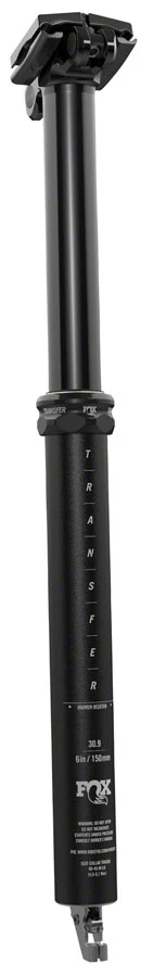 FOX Transfer Performance Series Elite Dropper Seatpost - 31.6 100 mm Internal Routing Anodized Upper
