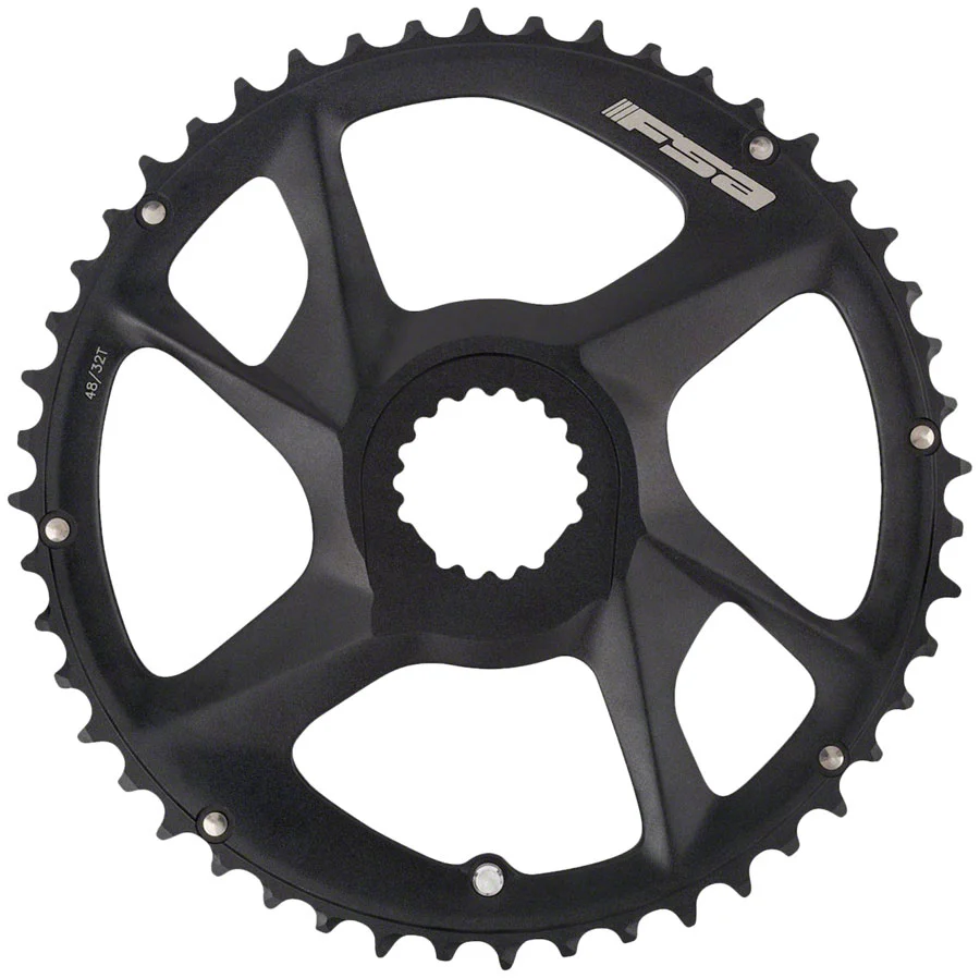 Full Speed Ahead Energy Modular Direct Mount Chainring - 46t Outer Ring FSA Direct Mount For use 30t Inner Ring BLK