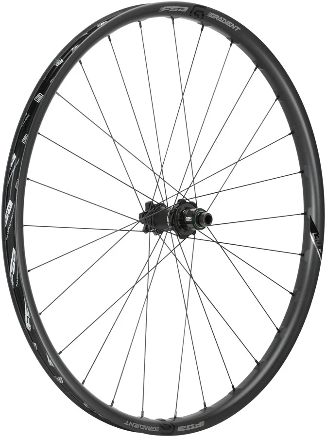 Full Speed Ahead Gradient Carbon i30 Rear Wheel - 27.5" 12 x 148mm 6-Bolt XD Carbon BLK