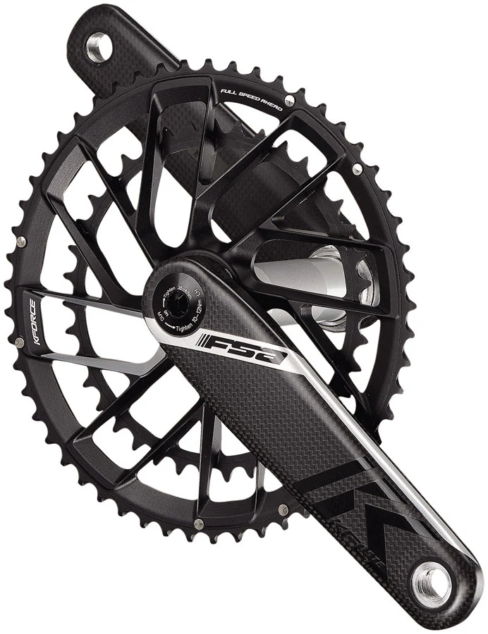 Full Speed Ahead K-Force Team Edition 2x Crankset -170mm 53/39t 11-Speed Direct Mount Chainring 386EVO Spindle Carbon/BLK