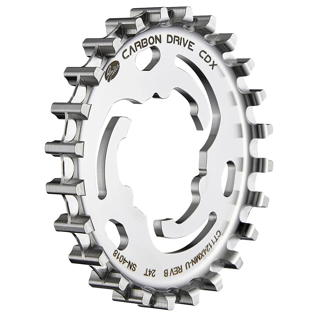Gates Carbon Drive Belt Drive CDX Rear Cog SureFit 3-Lobe Unified 24t