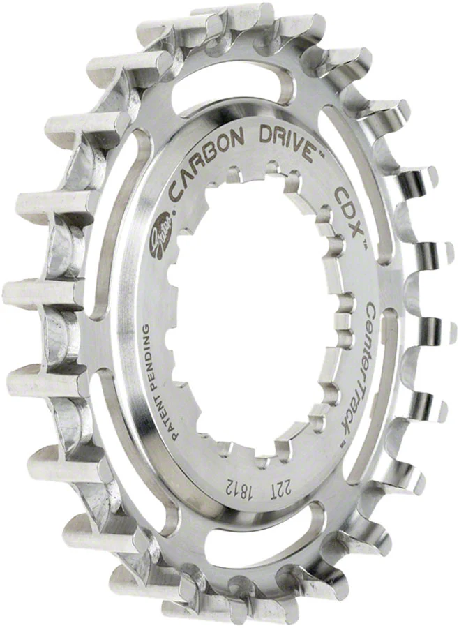 Gates Carbon Drive CDX CenterTrack Freehub 9-Spline Rear Sprocket - 20t Shimano 9-Spline Silver