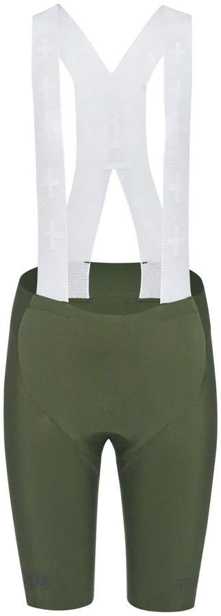 Gorewear Distance Bib Shorts + 2.0 - Green Women's Large/12-14