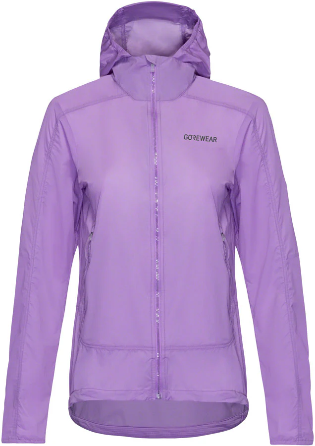 Gorewear Fernflow Hooded Windbreaker - Purple Women's Small