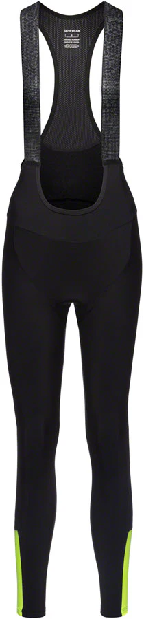 Gorewear Swiftride Thermo Bib Tights + - Black/Neon Yellow Women's Large
