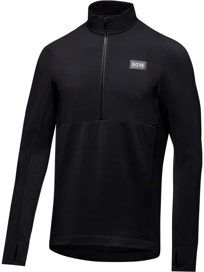Gorewear Trail KPR Hybrid 1/2-Zip Jersey - Black Men's Medium