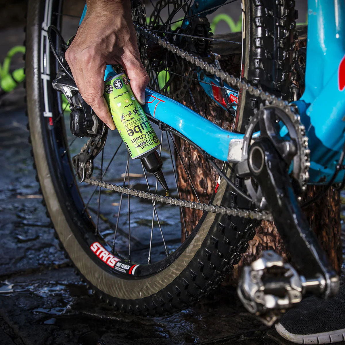 Green Oil - Wet Chain Lube - Wet & Dry Conditions - Image 8