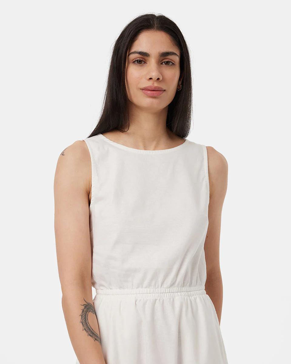 Hemp Cutout Dress - Image 4