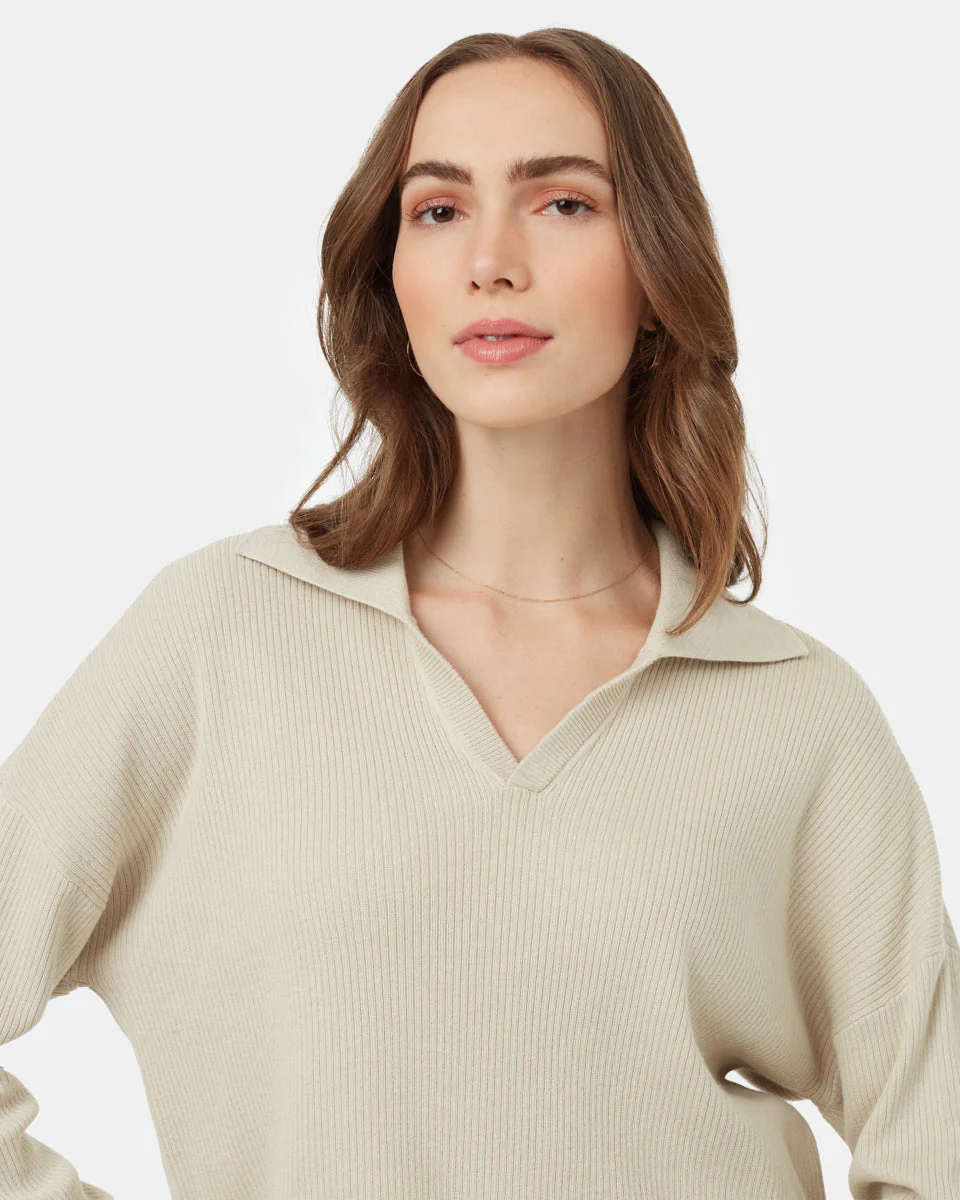 Highline Collared Cinch Waist Sweater - Image 4