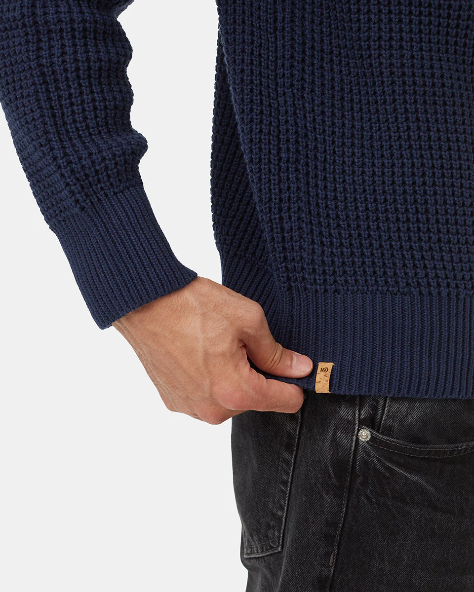Highline Mock Neck Waffle Crew - Image 5