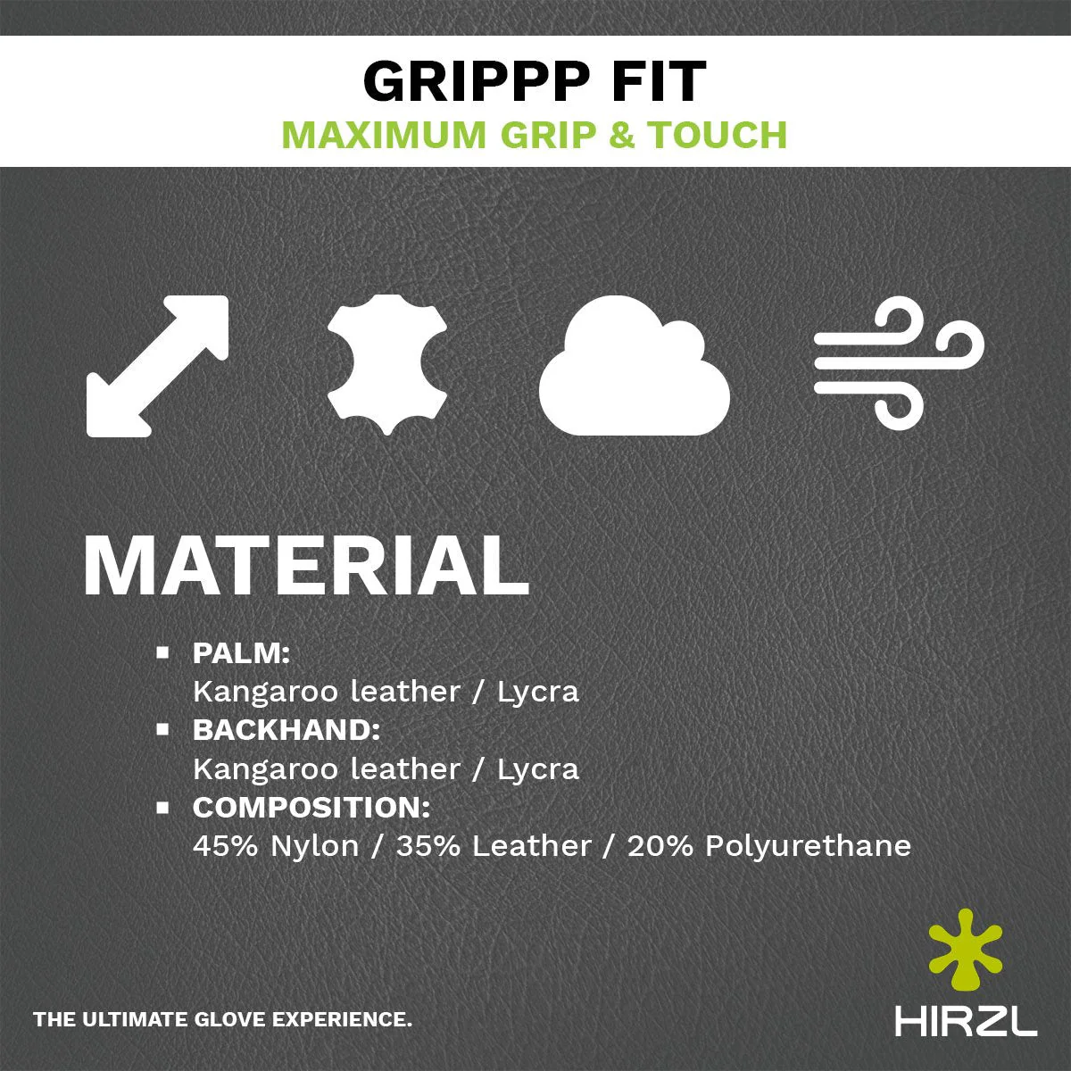 HIRZL Grippp Fit - Golf Gloves - White / Black - Image 10