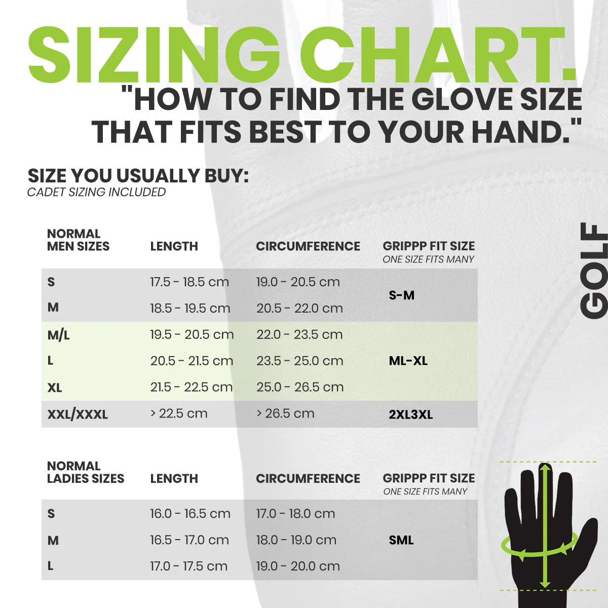 HIRZL Grippp Fit - Golf Gloves - White / Black - Image 13