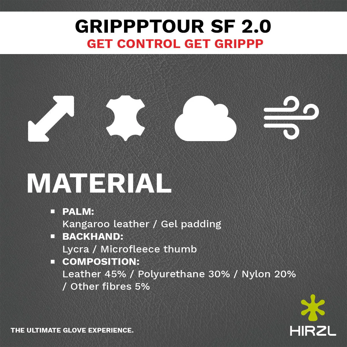 HIRZL - Tour SF 2.0 - Leather Bike Gloves - Image 9