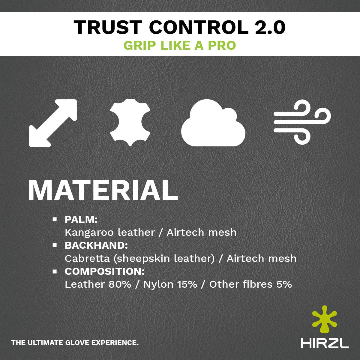 HIRZL Trust Control 2.0 - Golf Gloves - White / Black - Image 11