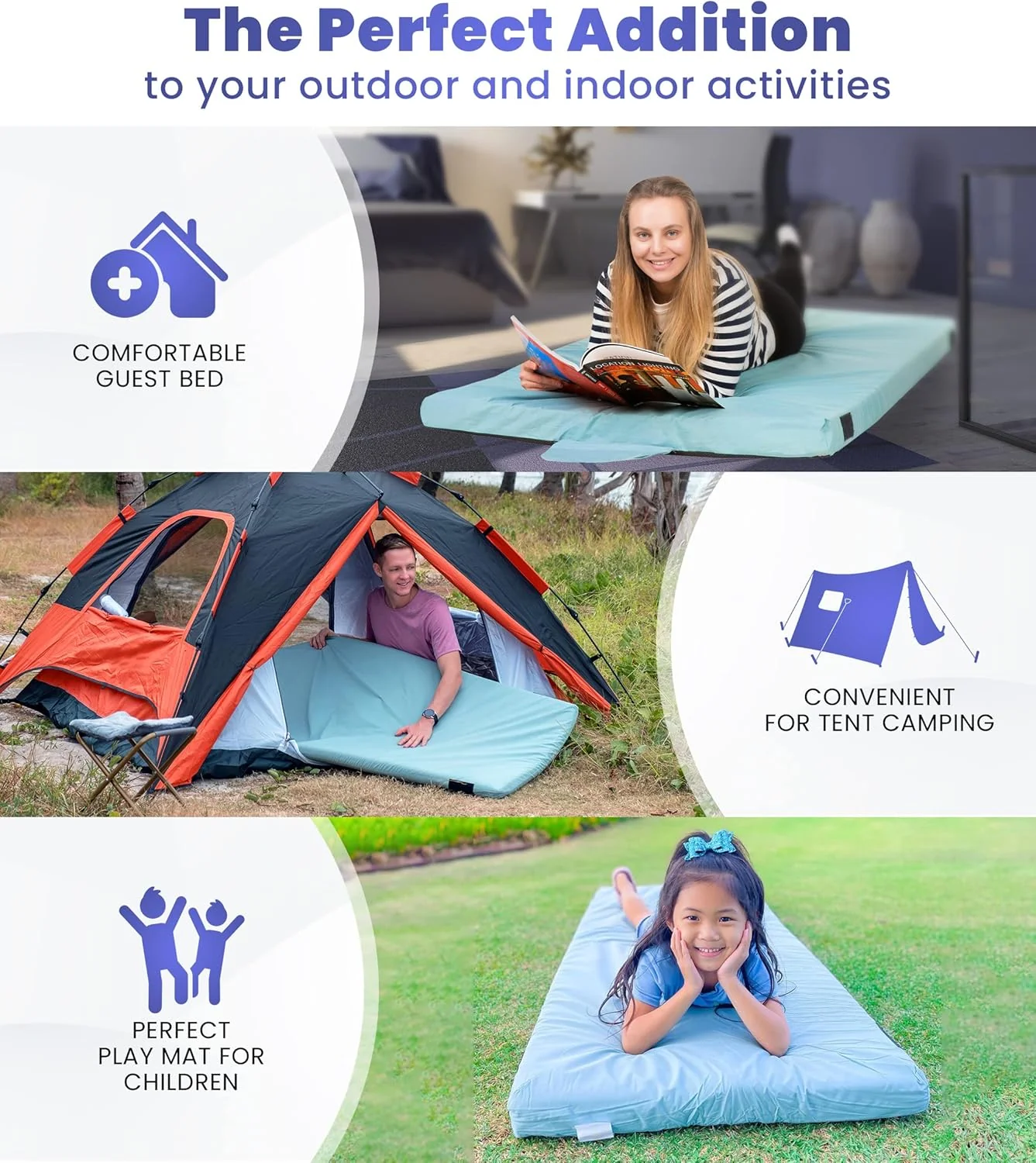 Home Bed Comfort with the Matrix Air-Cell Memory Foam Camping Mattress - Image 13