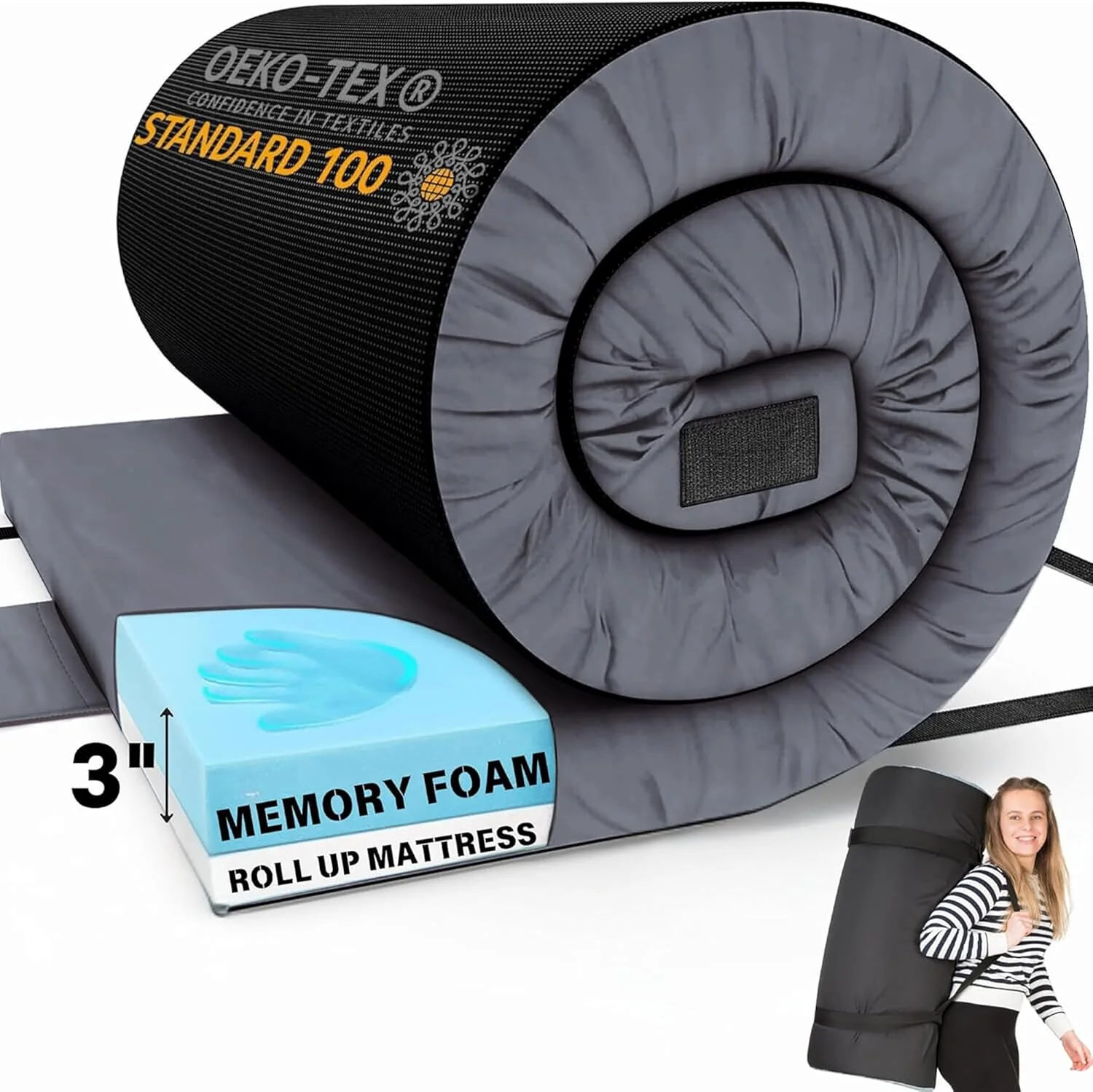 Home Bed Comfort with the Matrix Air-Cell Memory Foam Camping Mattress - Image 22