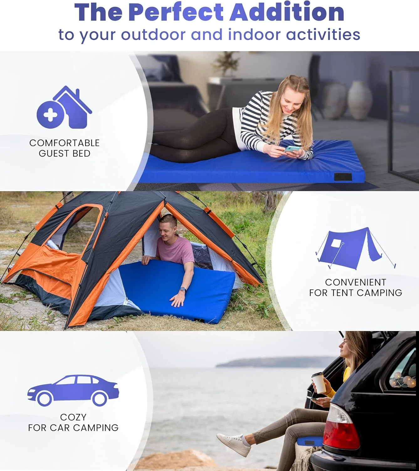 Home Bed Comfort with the Matrix Air-Cell Memory Foam Camping Mattress - Image 26