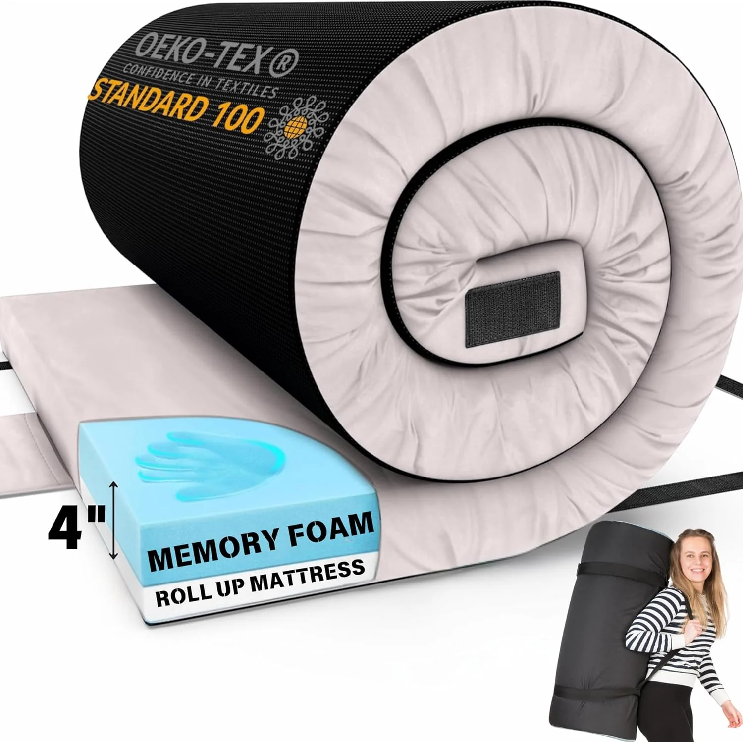 Home Bed Comfort with the Matrix Air-Cell Memory Foam Camping Mattress - Image 41