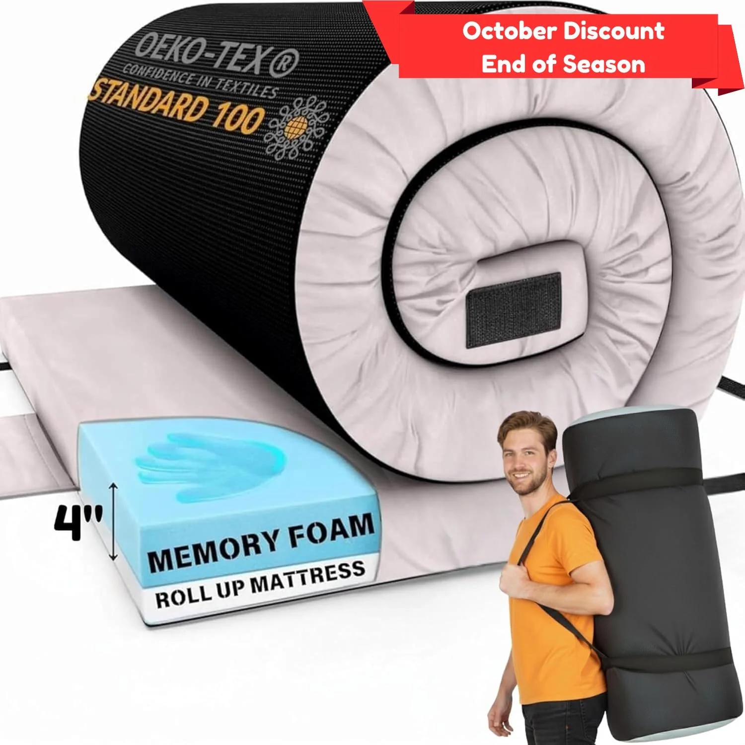 Home Bed Comfort with the Matrix Air-Cell Memory Foam Camping Mattress - Image 63