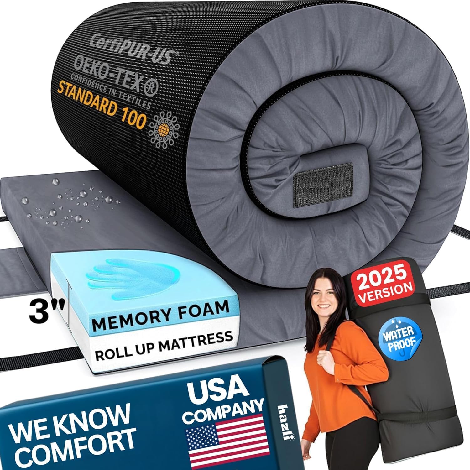Home Bed Comfort with the Matrix Air-Cell Memory Foam Camping Mattress - Image 72