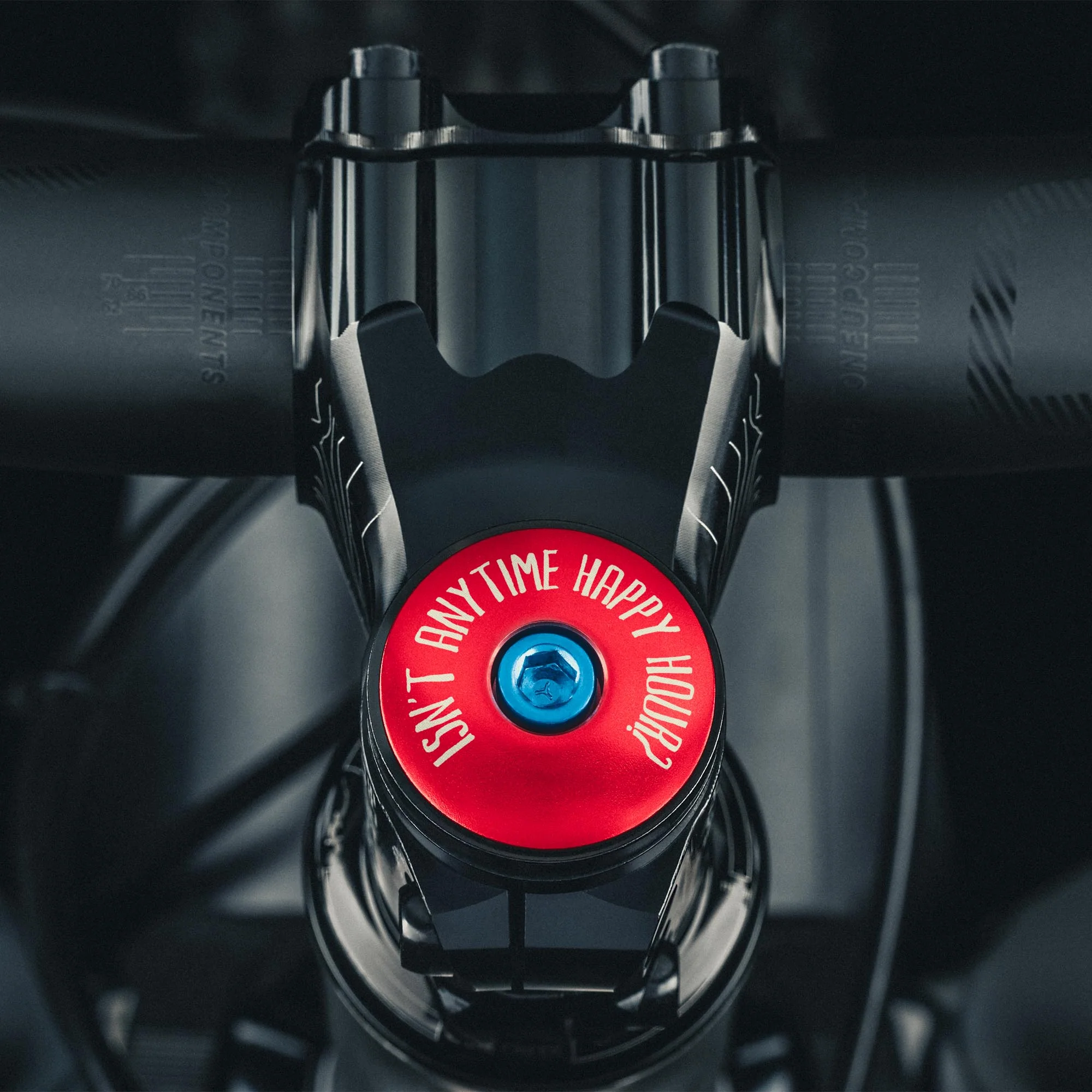 It's 5 of the Clock Anytime - Custom Bicycle Headset Cap
