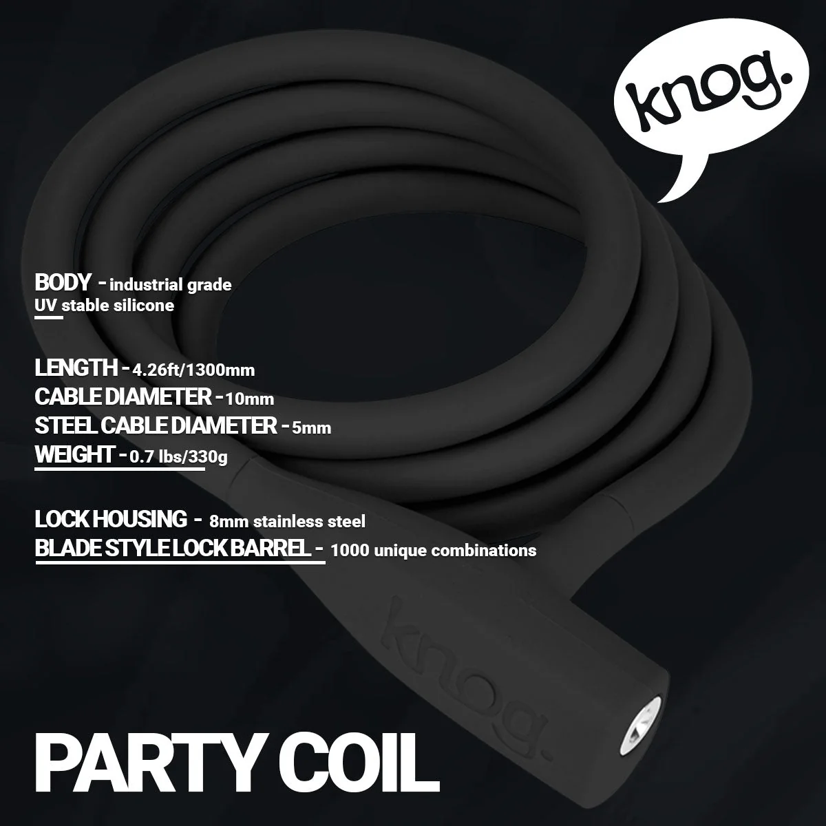 Knog - Party Coil - Cable Lock - Image 7