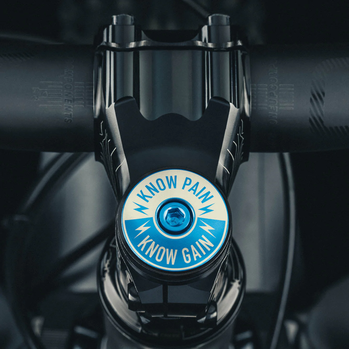 Know Pain Know Gain - Bicycle Headset Cap - Image 2
