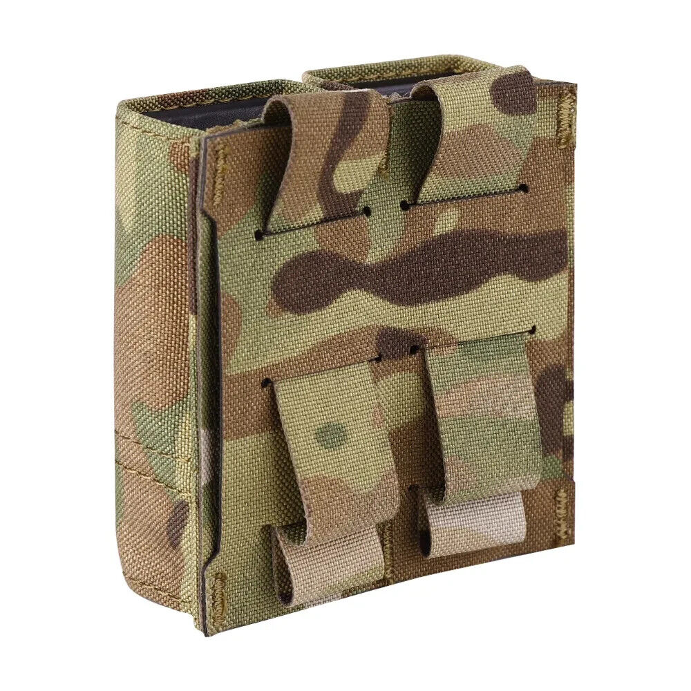 KRYDEX Tactical 9mm Pistol Magazine Pouch Mag Holder - Multicam / MOLLE Mounted - Image 2