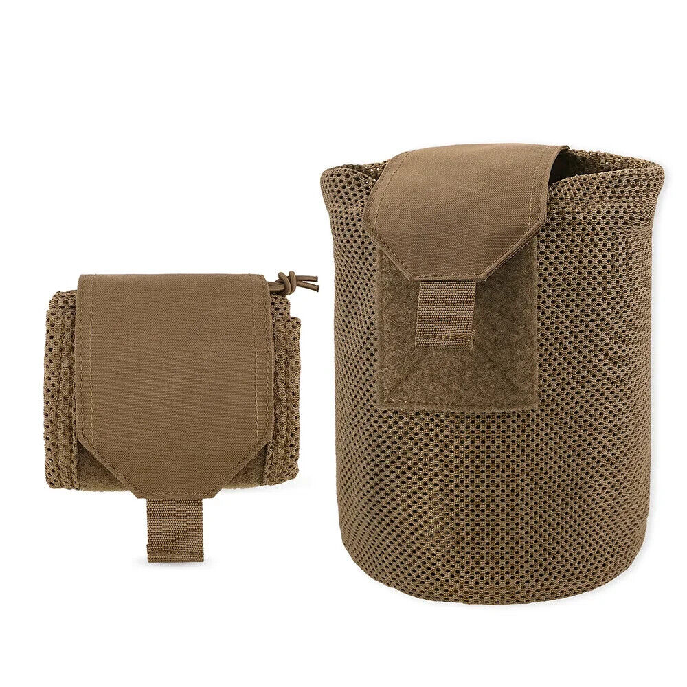 KRYDEX Tactical Mesh Dump Pouch Drop Pouch Mag Recycling Carrier fit MOLLE/BELT - Image 3