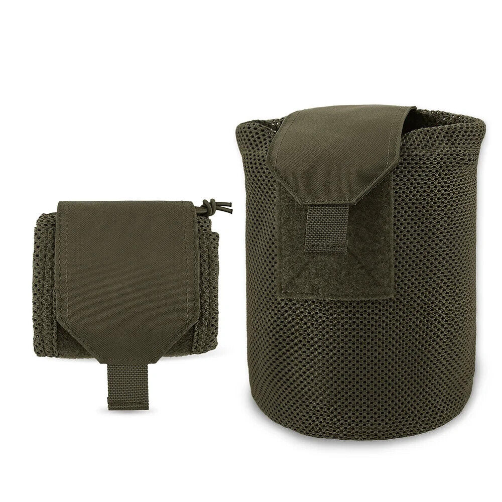 KRYDEX Tactical Mesh Dump Pouch Drop Pouch Mag Recycling Carrier fit MOLLE/BELT - Image 4