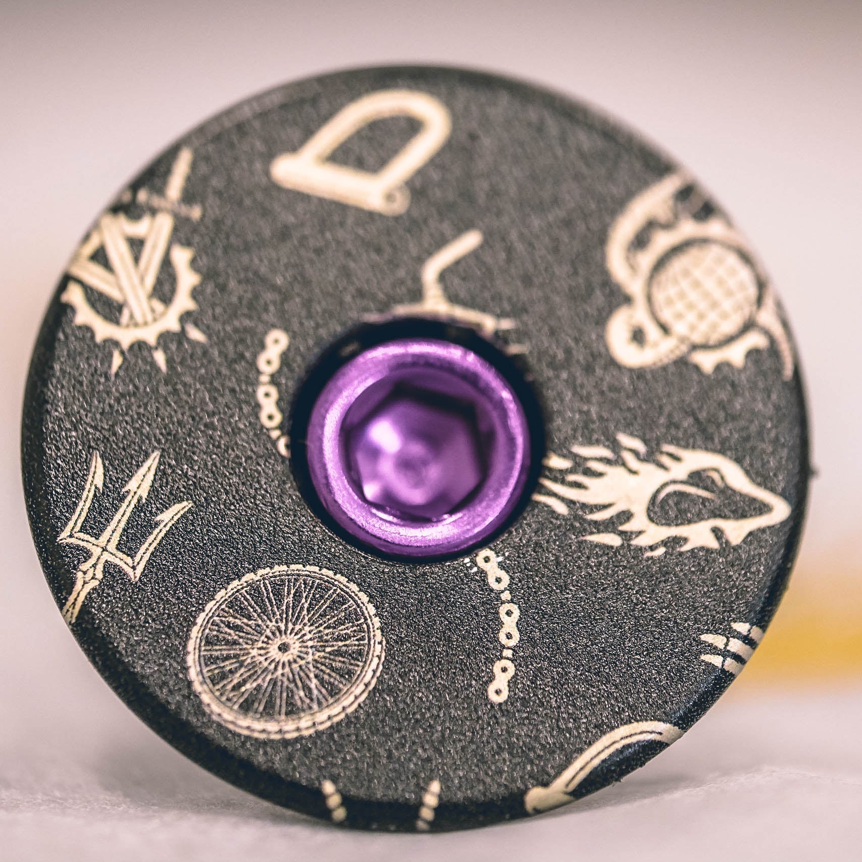 Limited Edition - Dispatch Cycling Life Pattern Bicycle Headset Cap - Image 4