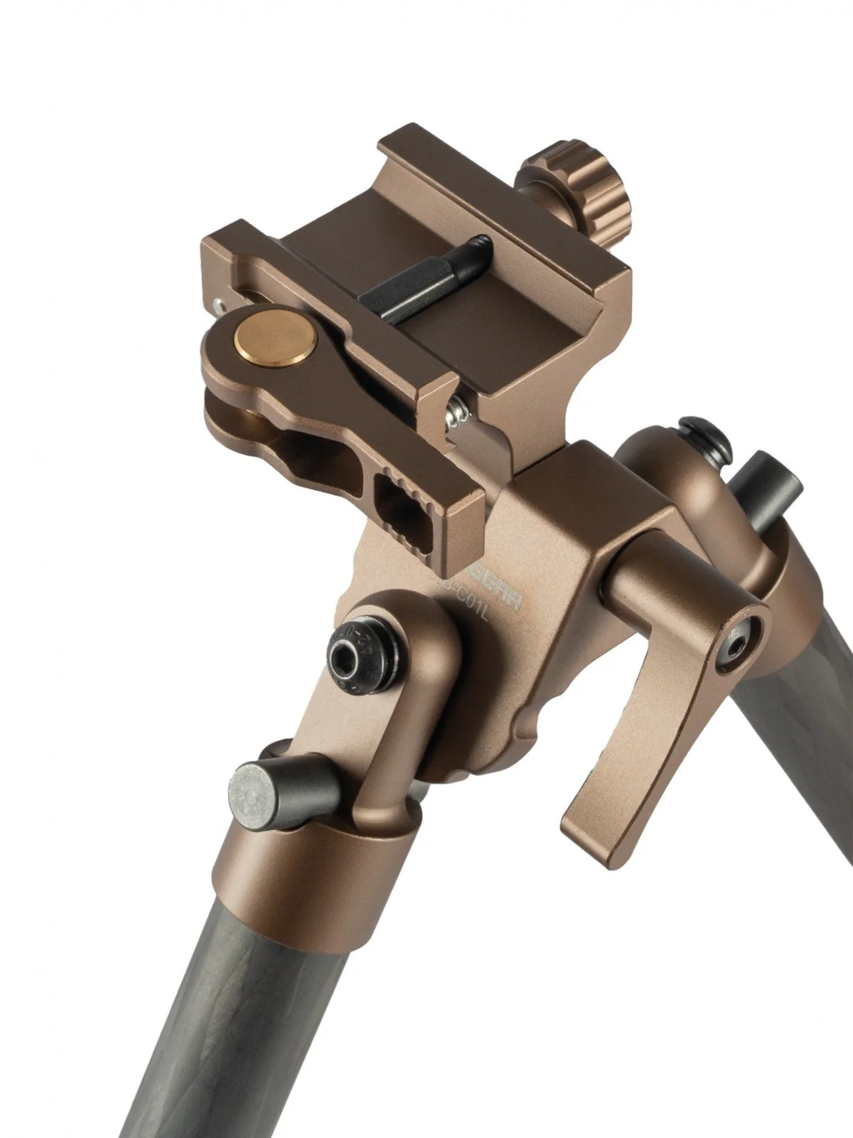 Linkogear HB-C01L Carbon Fiber Tac Bipod – QD Picatinny – Rubber & Spike Feet - Image 8