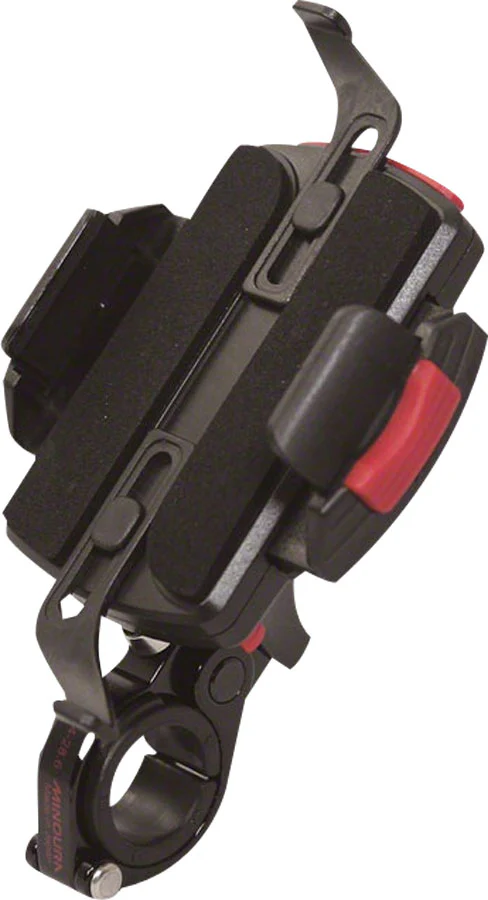 Minoura Smart Phone Oversize Handlebar Holder: Fits 27.2 28.6 and 35.0mm